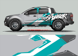 truck graphics. modern camouflage design for vehicle vinyl wrap 