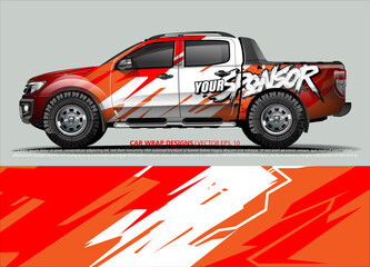 truck graphics. modern camouflage design for vehicle vinyl wrap