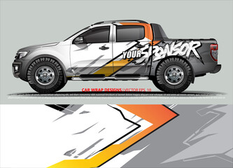 truck graphics. modern camouflage design for vehicle vinyl wrap