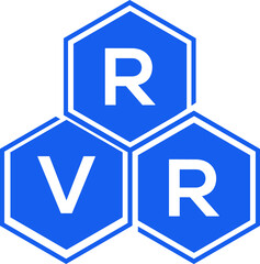 RVR letter logo design on White background. RVR creative initials letter logo concept. RVR letter design. 