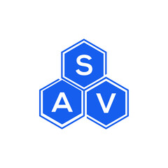 SAV letter logo design on White background. SAV creative initials letter logo concept. SAV letter design. 
