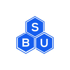SBU letter logo design on White background. SBU creative initials letter logo concept. SBU letter design. 
