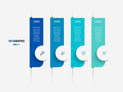 Business data visualization. Process chart. Abstract elements of graph, diagram with steps, options, parts or processes. Vector business template for presentation. Creative concept for infographic