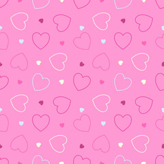 seamless pattern with hearts