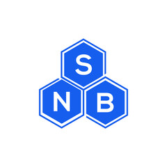 SNB letter logo design on White background. SNB creative initials letter logo concept. SNB letter design. 