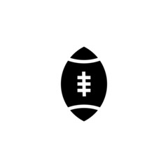 Graphic flat American football icon for your design and website