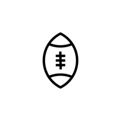 Graphic flat American football icon for your design and website