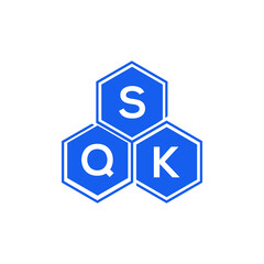 Obraz premium SQK letter logo design on White background. SQK creative initials letter logo concept. SQK letter design. 