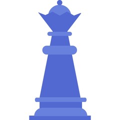 Queen chess game piece icon vector isolated