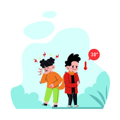 Kids having Cough and Flu