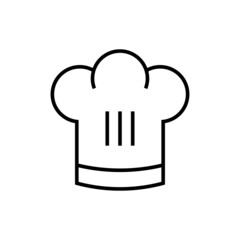 Graphic flat chef hat icon for your design and website