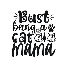 Cat T-shirt Design Vector. Good for Clothes, Greeting Card, Poster, and Mug Design. Printable Vector Illustration, EPS 10.