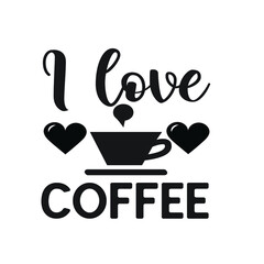 Coffee T-shirt Design Vector. Good for Clothes, Greeting Card, Poster, and Mug Design. Printable Vector Illustration, EPS 10.