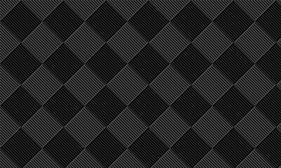 Seamless black grey square grid tiles pattern wall background