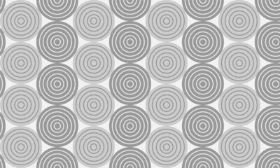 Seamless white grey circle grid tiles pattern wall background
