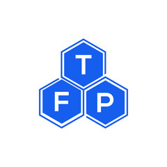 TFP letter logo design on black background. TFP creative initials letter logo concept. TFP letter design. 