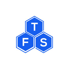 TFS letter logo design on black background. TFS creative initials letter logo concept. TFS letter design. 