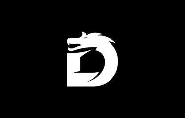 Dragon Letter D Business Template Vector icon
