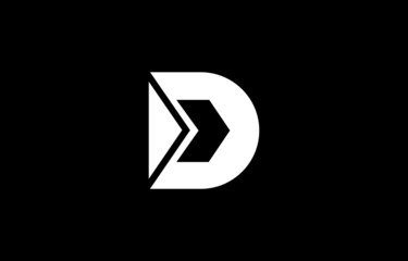 Arrow D Logo Letter Business Template Vector icon