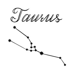 Taurus constellation illustration 