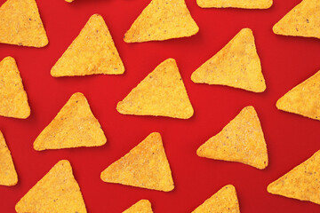 .Corn triangular snacks