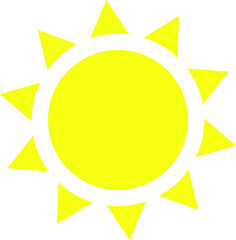 sun icon isolated on white background 