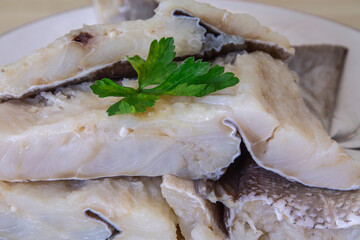 fresh cod fillets, white fish
