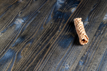 waffle tubes made of wheat flour