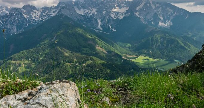 Time Lapse View from K&auml;rntner Storschitz to Kamnik&ndash;Savinja Alps