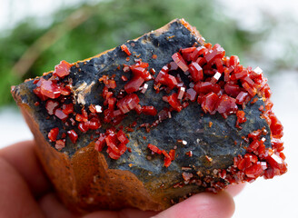 vanadinite, .mineral specimen stone rock geology gem crystal
