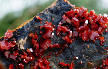 vanadinite, .mineral specimen stone rock geology gem crystal