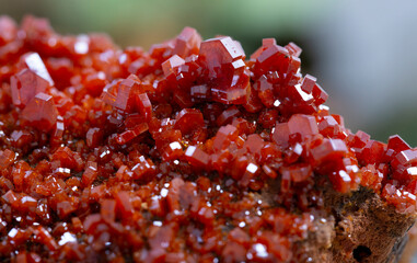 vanadinite, .mineral specimen stone rock geology gem crystal