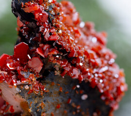 vanadinite, .mineral specimen stone rock geology gem crystal