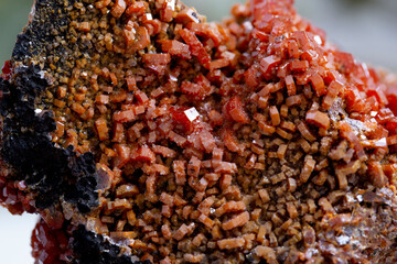 vanadinite, .mineral specimen stone rock geology gem crystal