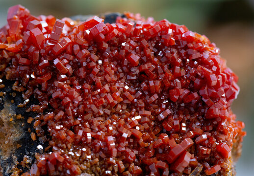 vanadinite, .mineral specimen stone rock geology gem crystal