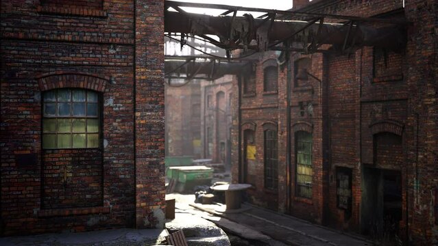 old brewery brick factory buildings