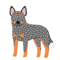 オーストラリアンキャトルドッグの犬イラスト