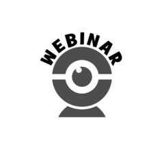 Web camera sign. Webinar icon isolated on white background