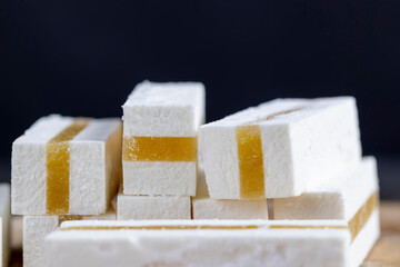sweet Turkish delight with lemon flavor