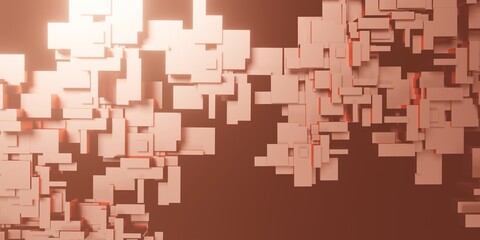 abstract background glow geometry  3D illustration