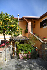 A characteristic house in Castellabate, town in Salerno province, Italy.