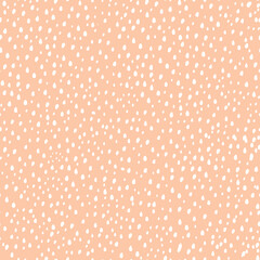 Modern vector pattern with polka dots, small spots. Seamless pattern. Modern design for paper, cover, fabric, decor, print. Pink background light polka dots.