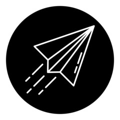 paper plane and sending message