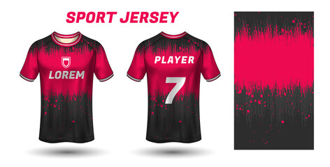 Sport jersey design fabric textile template © Cristopo
