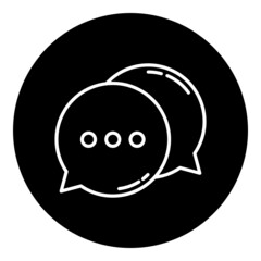 conversation and chat bubble