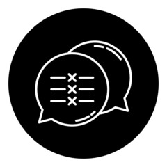 text wrong and chat bubble