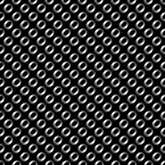 Monochrome Metallic Ellipses Pattern