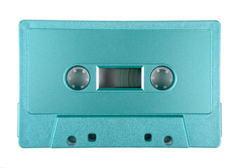 Audio cassette isolated on the white background