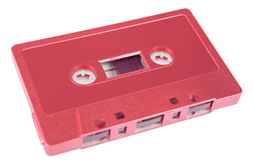 Obraz premium Audio cassette isolated on the white background