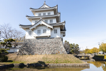 Obraz premium 日本のお城がある風景